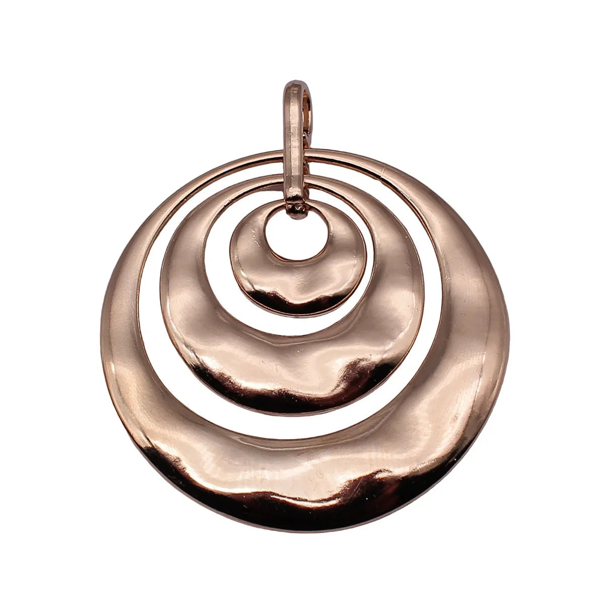 70x60mm 14.1g KC Gold Zinc Alloy Three Layer Round Ring Large Charm Pendant for DIY Necklace Making