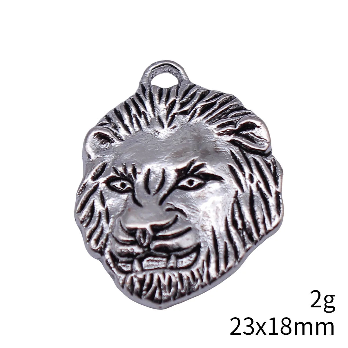 23x18mm 2g Multicolor Zinc Alloy Lion Head Charm Pendant for DIY Necklace Bracelet Jewelry Making