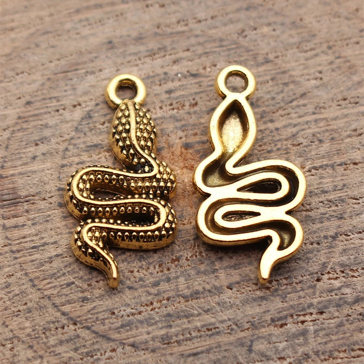 21x10mm 1.1g Multicolor Zinc Alloy Snake Charm Pendant for DIY Bracelet Necklace Jewelry Making