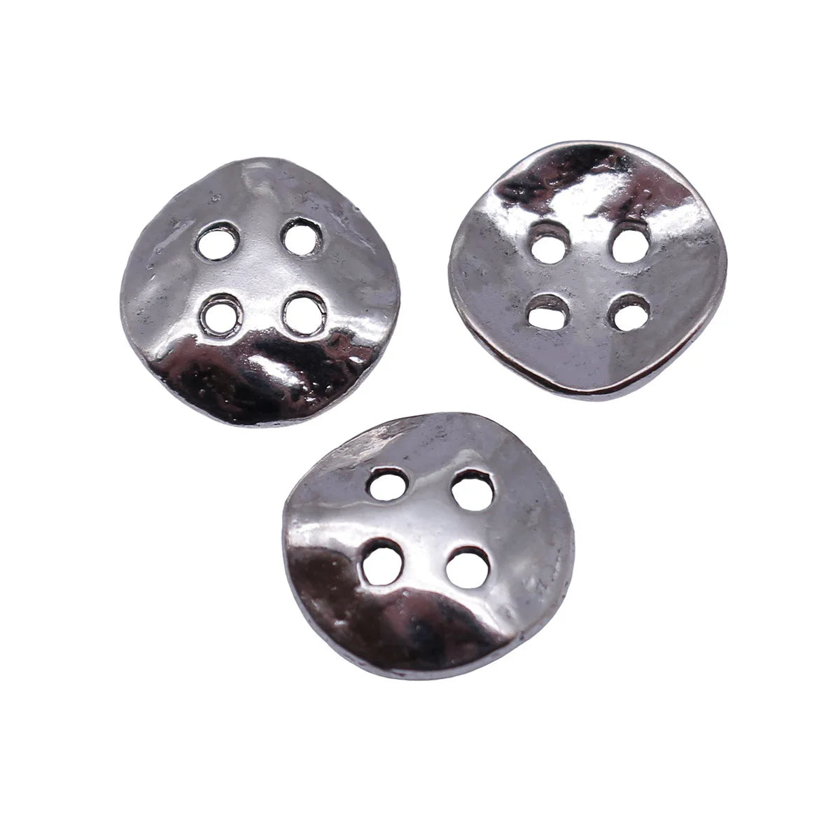 14x14x3mm 1.1g Antique Silver Zinc Alloy Curved Button Jewelry Findings for DIY Bracelet Accessories