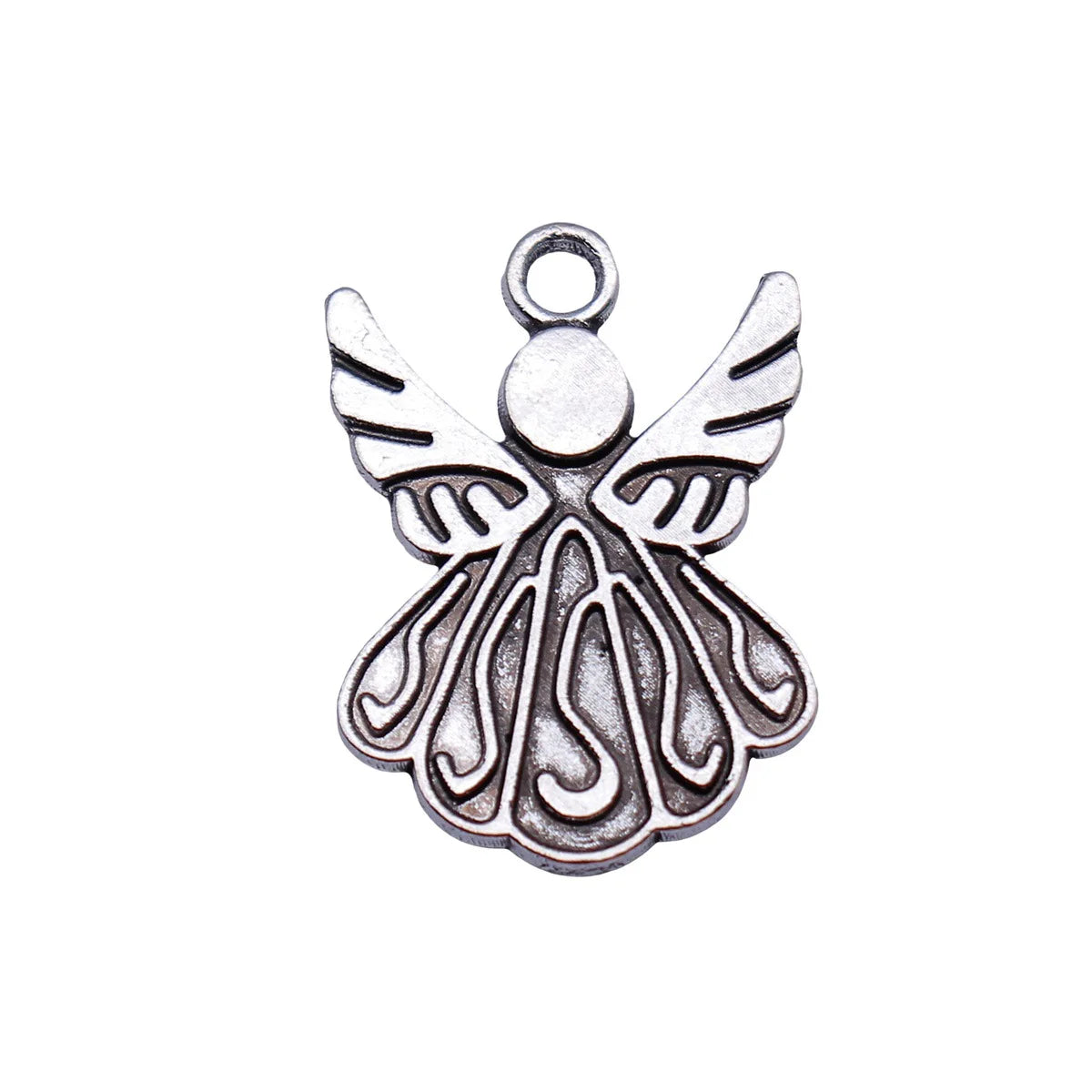 20x15mm 1.5g Antique Silver Zinc Alloy Angel Charm Pendant for DIY Bracelet Necklace Jewelry Making