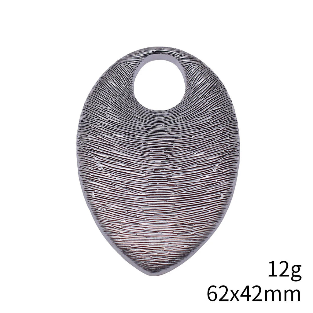 62x42mm 12g Multicolor Zinc Alloy Inverted Teardrop Charm Pendant for Necklace Earring Jewelry Making