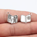18x16mm 1g Antique Silver Zinc Alloy Manicure Tools Charm Pendant for DIY Bracelet Making