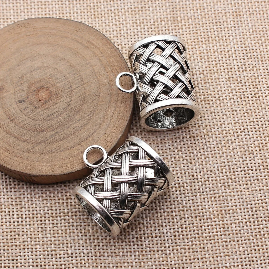 28x22x22mm 15.7g Multi Finish Zinc Alloy Hollow Woven Pattern Scarf Buckle Finding for DIY Accessories