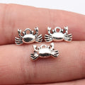 14x8.4mm 1.1g Antique Silver Zinc Alloy Crab charm pendant for DIY bracelet necklace jewelry making