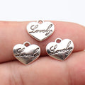 14x11x2.3mm 1.2g Antique Silver Zinc Alloy Lovely Heart Charm Pendant for DIY Bracelet Jewelry Making