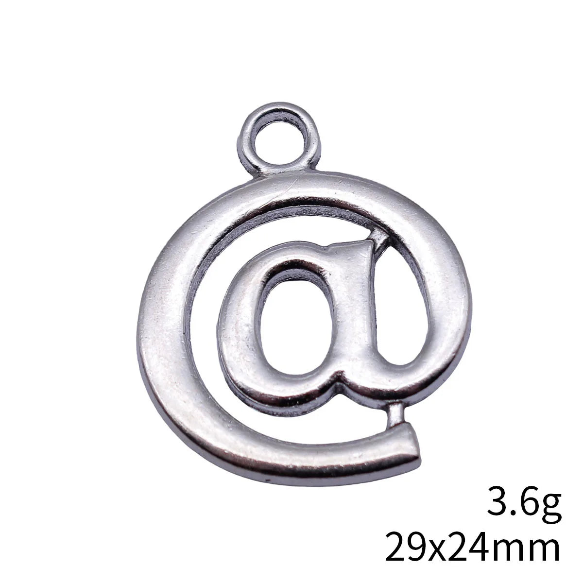 29x24mm 3.6g Antique Silver Zinc Alloy At Symbol Charm Pendant for DIY Necklace Bracelet Making