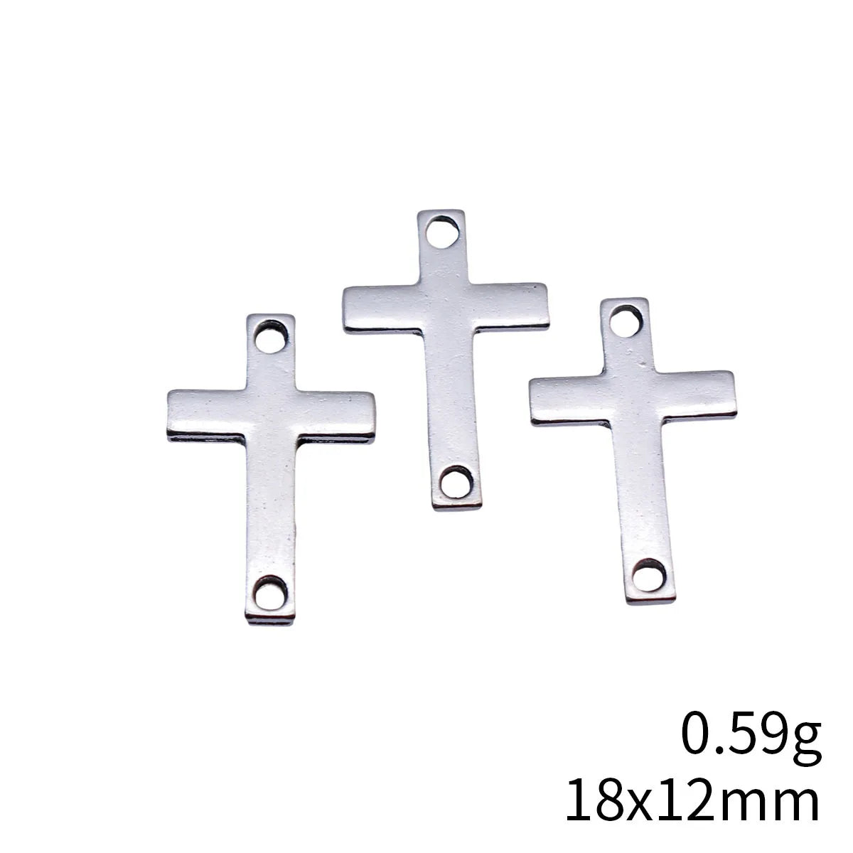 18x12mm 0.59g Multicolor Zinc Alloy Cross Connector Charms for DIY Bracelet Necklace Jewelry Making