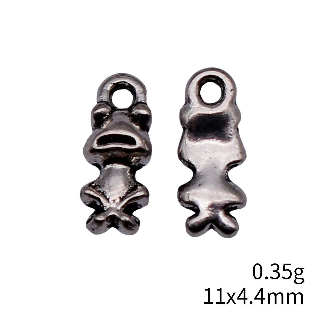 11x4.4mm 0.35g Antique Silver Zinc Alloy Frog Charm Pendant for DIY Necklace Bracelet Jewelry Making