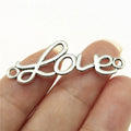37x14mm 1.5g Multi Color Zinc Alloy love Letter Connector Charm for DIY Bracelet Jewelry Making