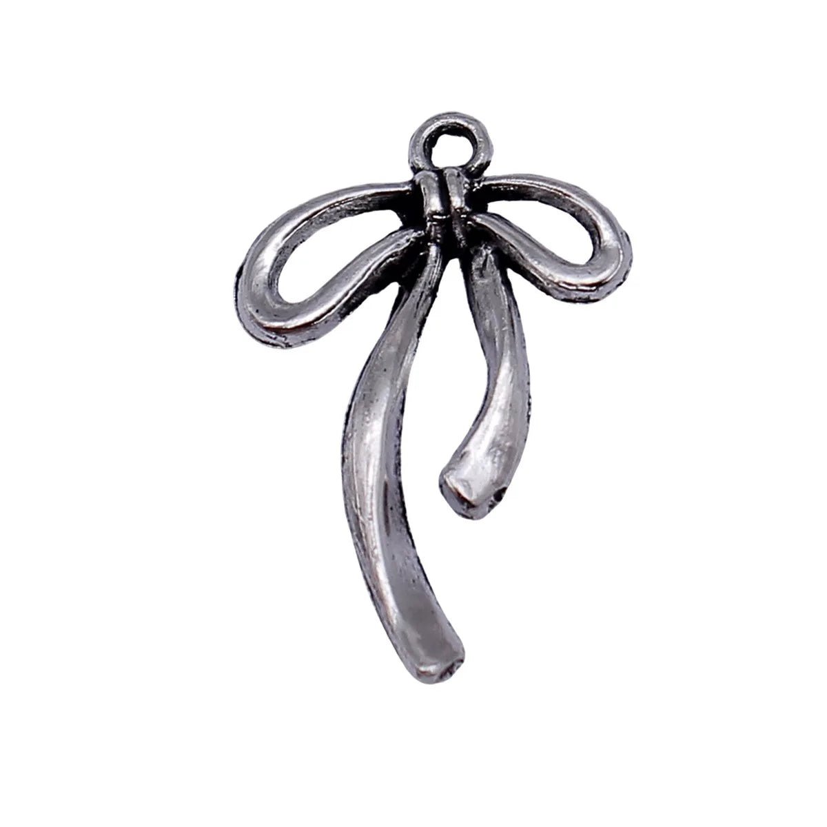 24x15mm 1g Antique Silver Zinc Alloy Bowknot Butterfly Charm Pendant for DIY Necklace Bracelet Jewelry Making