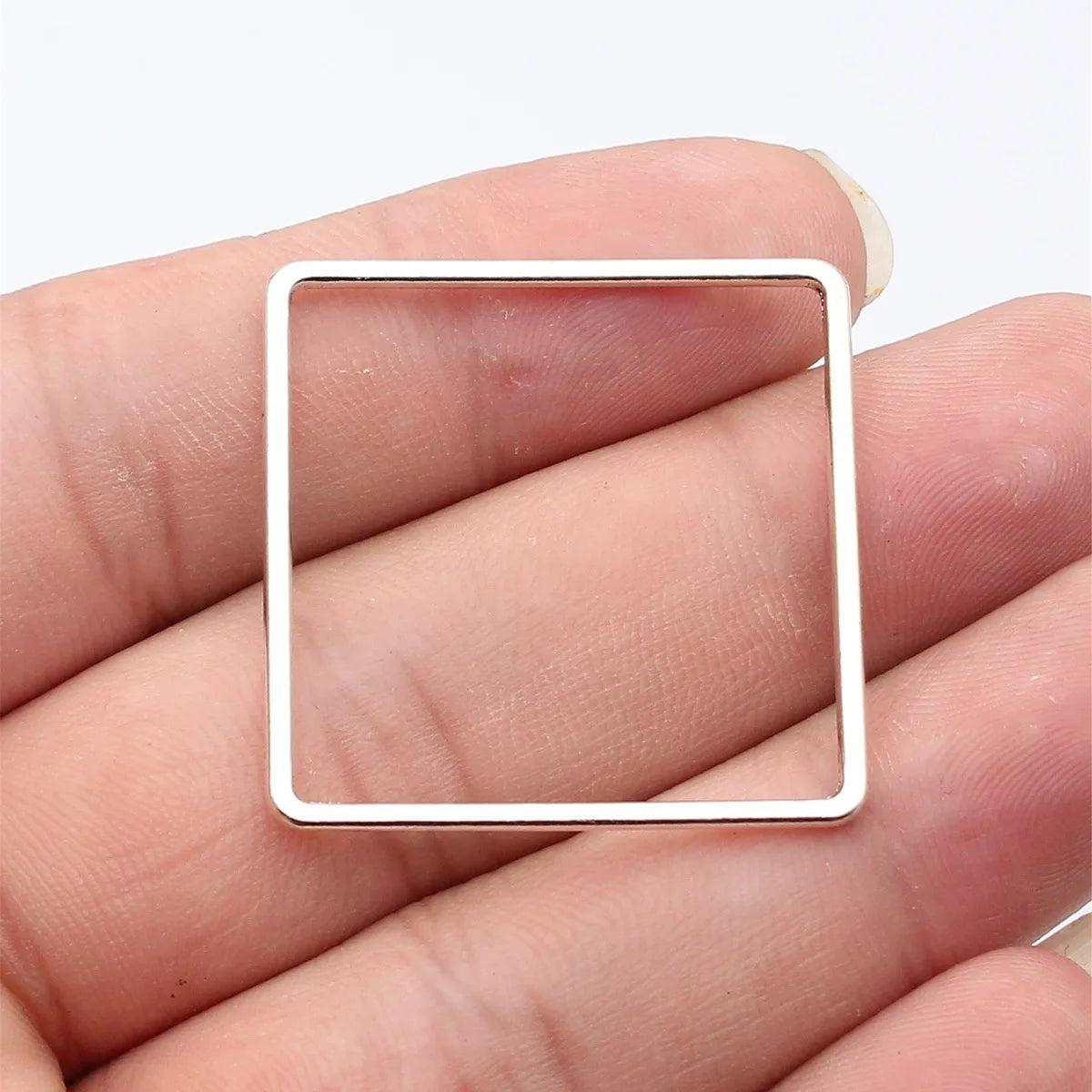 35x35mm 2.2g Multicolor Zinc Alloy Square Frame Connector Charm for DIY Bracelet Necklace Making