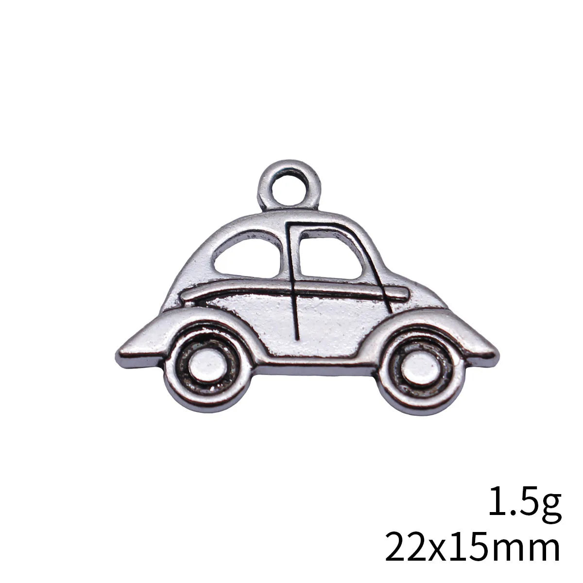 22x15mm 1.5g Antique Silver Zinc Alloy Car charm pendant for DIY bracelet necklace jewelry making