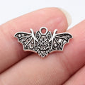26x14mm 1.2g Antique Silver Zinc Alloy Bat Charm Pendant for DIY Necklace Bracelet Jewelry Making