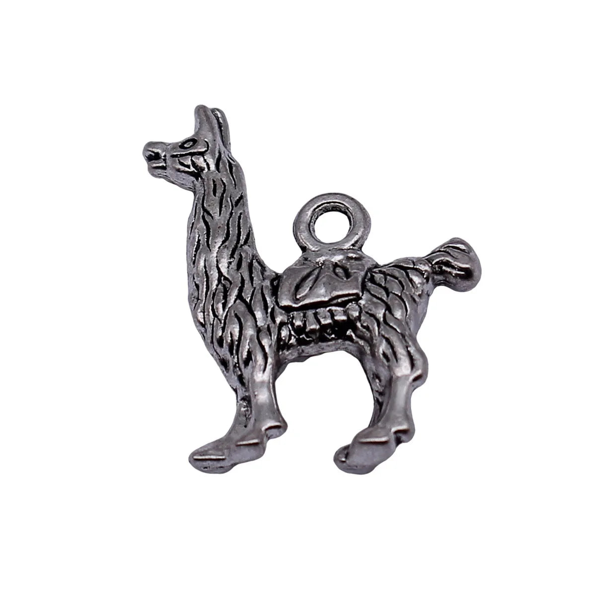 25x20mm 4.1g Antique Silver Zinc Alloy Alpaca Charm Pendant for DIY Necklace Bracelet Jewelry Making