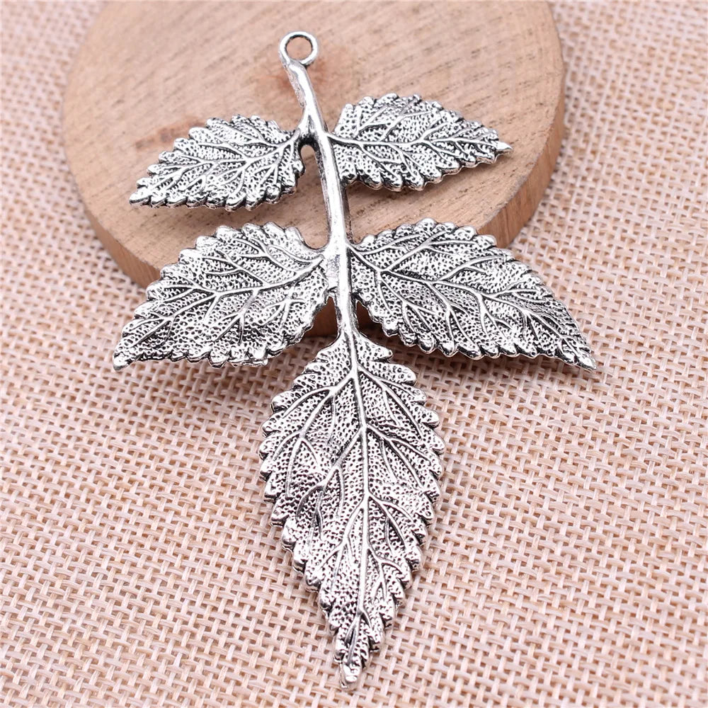 79x56mm 12.9g Multicolor Zinc Alloy Tree Branch Charm Pendant for DIY Necklace Jewelry Accessories