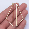 56x17mm 1.3g KC Gold Zinc Alloy Triangle Charm Pendant for DIY Necklace Bracelet Jewelry Making