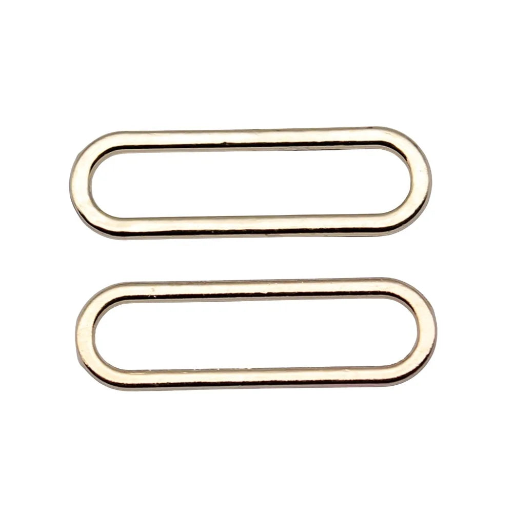 6x20mm 0.4g KC Gold Zinc Alloy Oval Ring Charm Pendant for DIY Necklace Bracelet Jewelry Making