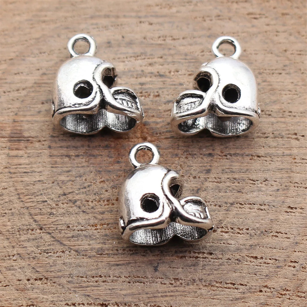 13x12x7.5mm 1g Antique Silver Zinc Alloy 3D Helmet Charm Pendant for DIY Necklace Bracelet Making