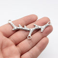 80x36mm 8.5g Multicolor Zinc Alloy Tree Branch Connector Charm for DIY Earrings Necklace Jewelry Making
