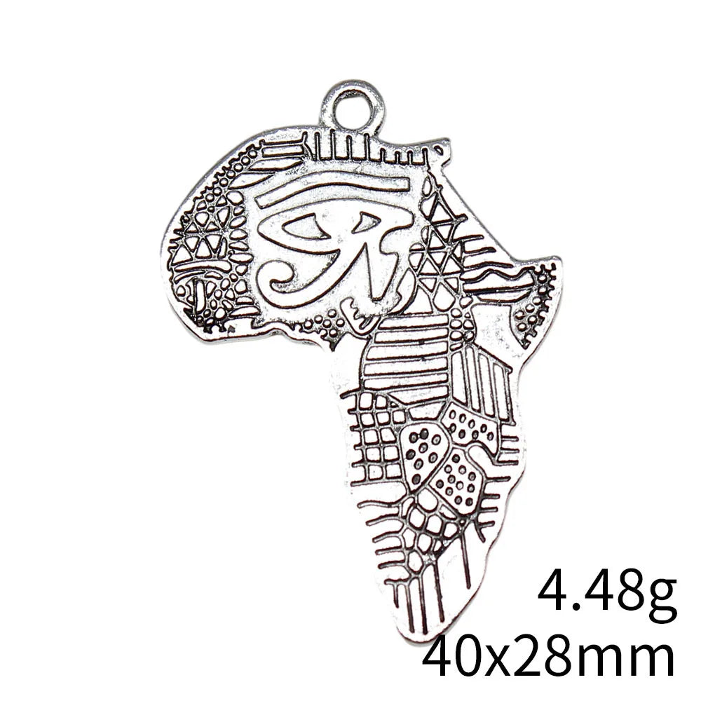 40x28mm 4.48g Antique Silver Zinc Alloy Eye of Horus Charm Pendant for DIY Necklace Jewelry Making