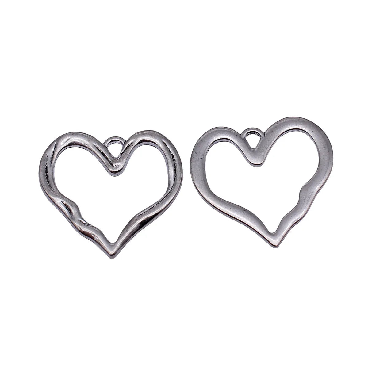 36x35mm 4.6g Antique Silver Zinc Alloy Hollow Heart Charm Pendant for DIY Necklace Bracelet Jewelry Making