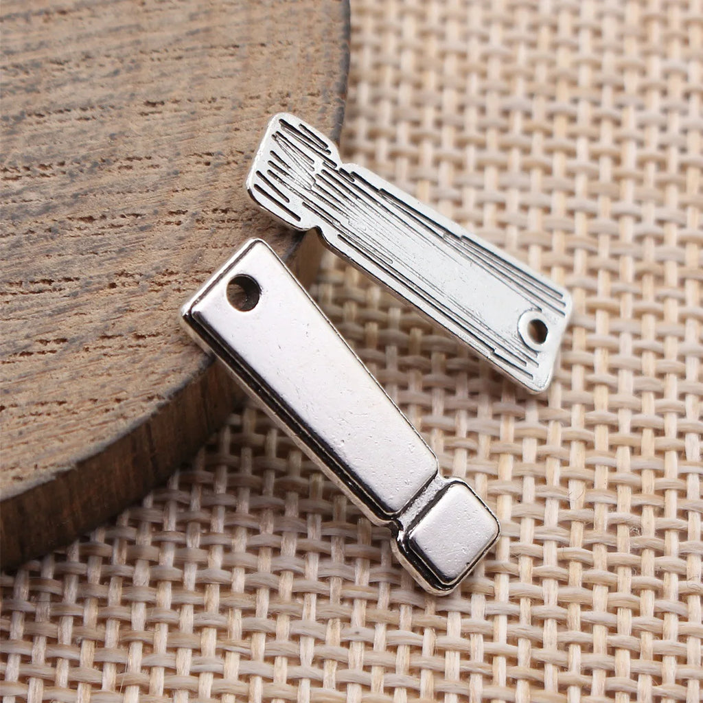 22x7mm 1g Multicolor Zinc Alloy Exclamation Mark Charm Pendant for DIY Necklace Bracelet