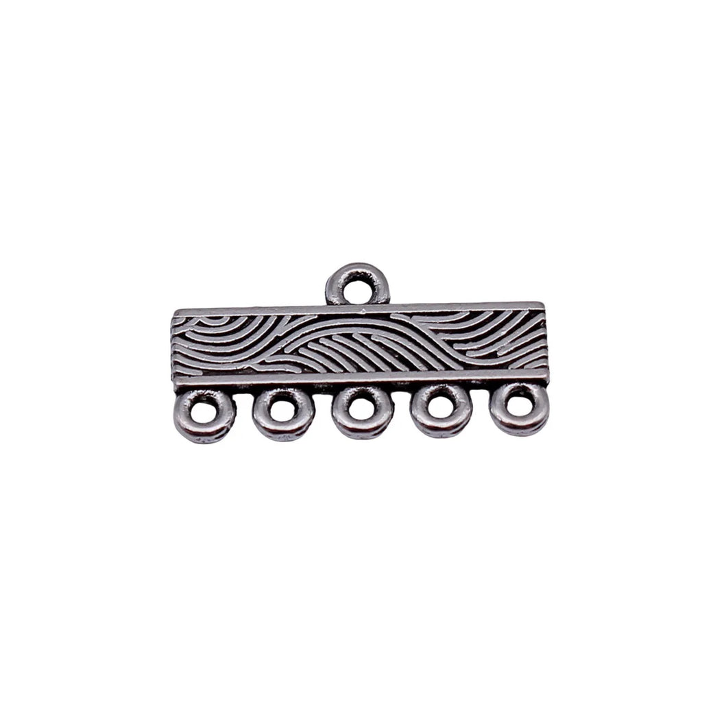 20x10mm 1.1g Antique Silver Zinc Alloy Earring Connector Charm Jewelry Findings for DIY Earrings