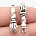 30x7.9x7.4mm 4g Multicolor Zinc Alloy Paint Brush Charm Pendant for DIY Necklace Jewelry Making