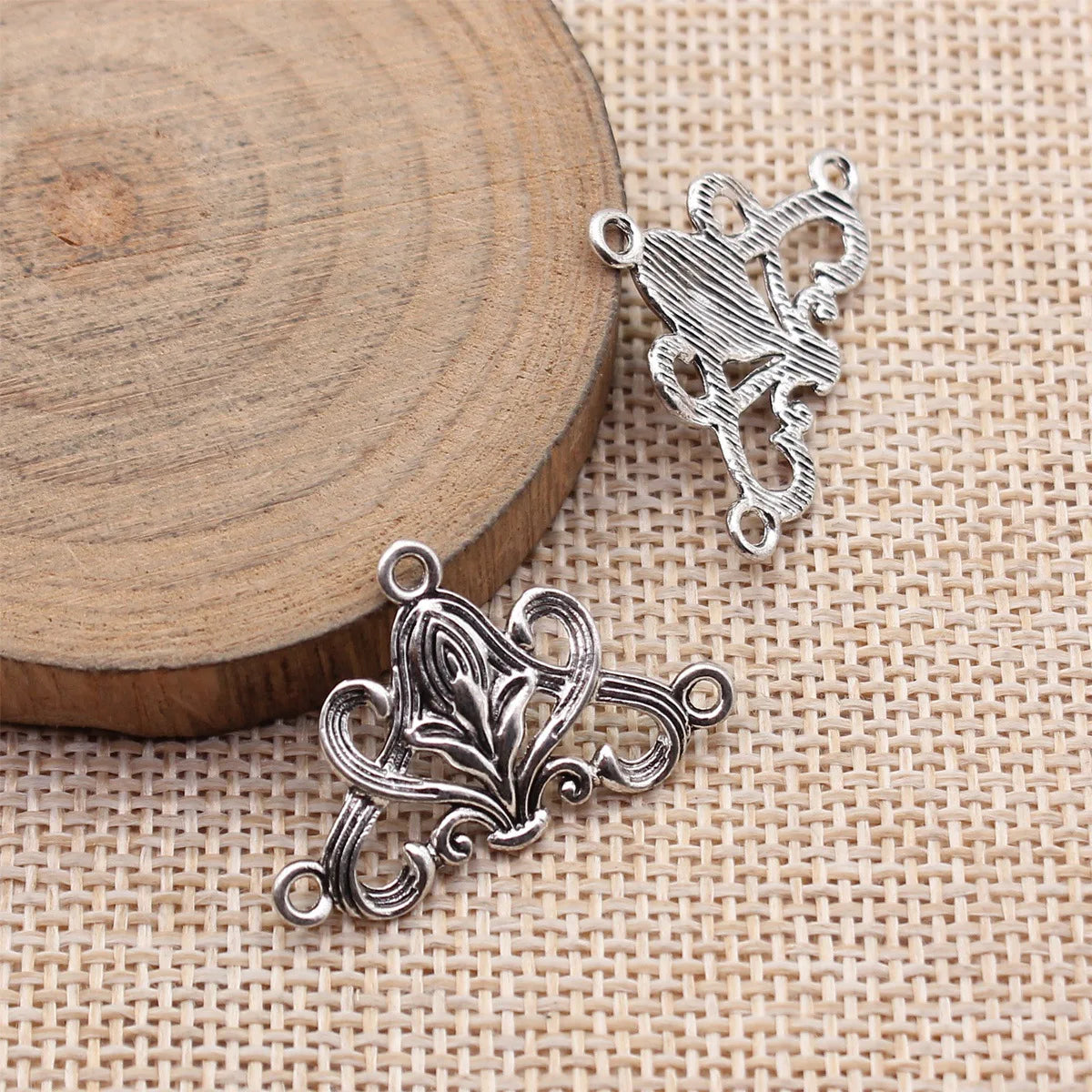 31x20mm 1.4g Multicolor Zinc Alloy Earring Connector Charm for DIY Earrings Jewelry Making