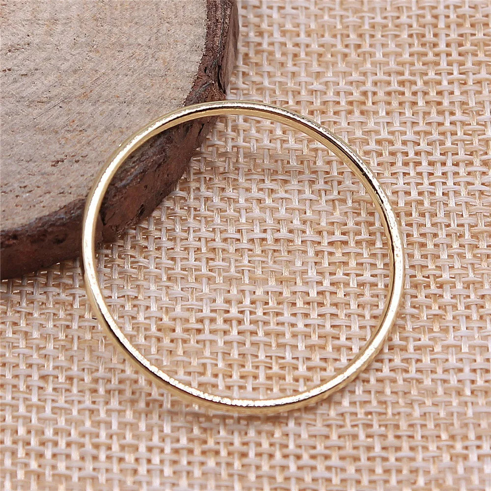 33x33mm 1.5g KC Gold Zinc Alloy Round Ring Charm Pendant for DIY Necklace Bracelet Jewelry Making