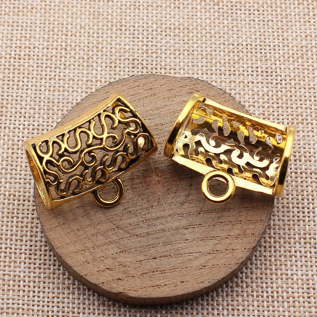 32x26x18mm 7.3g Multicolor Zinc Alloy Hollow Scarf Buckle Jewelry Findings for DIY Accessory Making