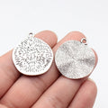 34x30mm 3.5g Multicolor Zinc Alloy Radial Texture Irregular Round Disc Charm Pendant for Jewelry