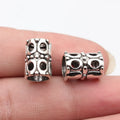 14x9.9x9.9mm 1.9g Antique Silver Tone Zinc Alloy Hollow Spacer Beads for DIY Bracelet and Necklace Making