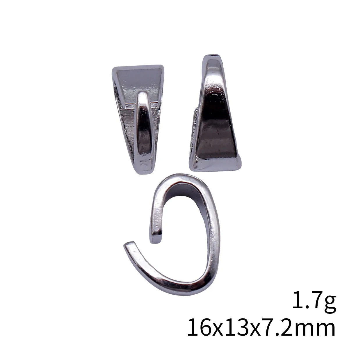 16x13x7.2mm 1.7g Multicolor Zinc Alloy Melon Seed Shape Pendant Bail for DIY Necklace and Bracelet Making