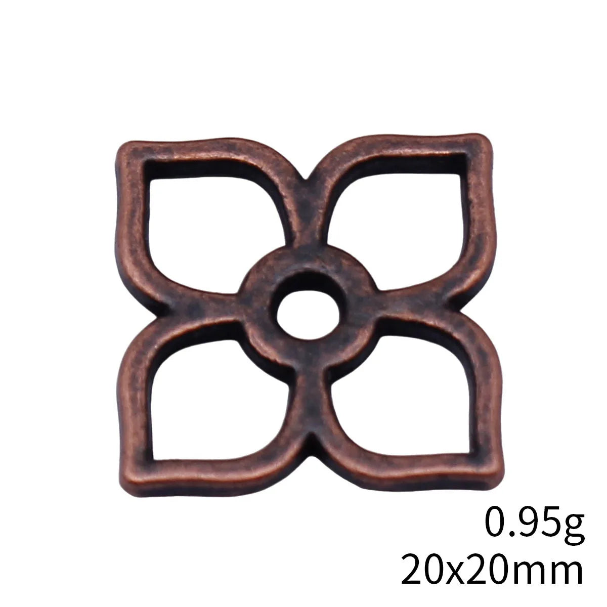 20x20mm 0.95g Multicolor Zinc Alloy Hollow Geometric Pattern Connector Charm for DIY Jewelry Making