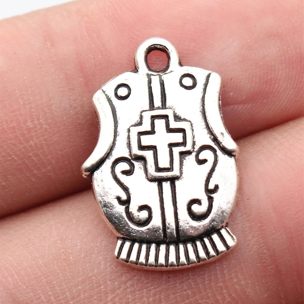 23x15mm 1.7g Antique Silver Zinc Alloy Armor Charm Pendant for DIY Necklace Bracelet Jewelry Making
