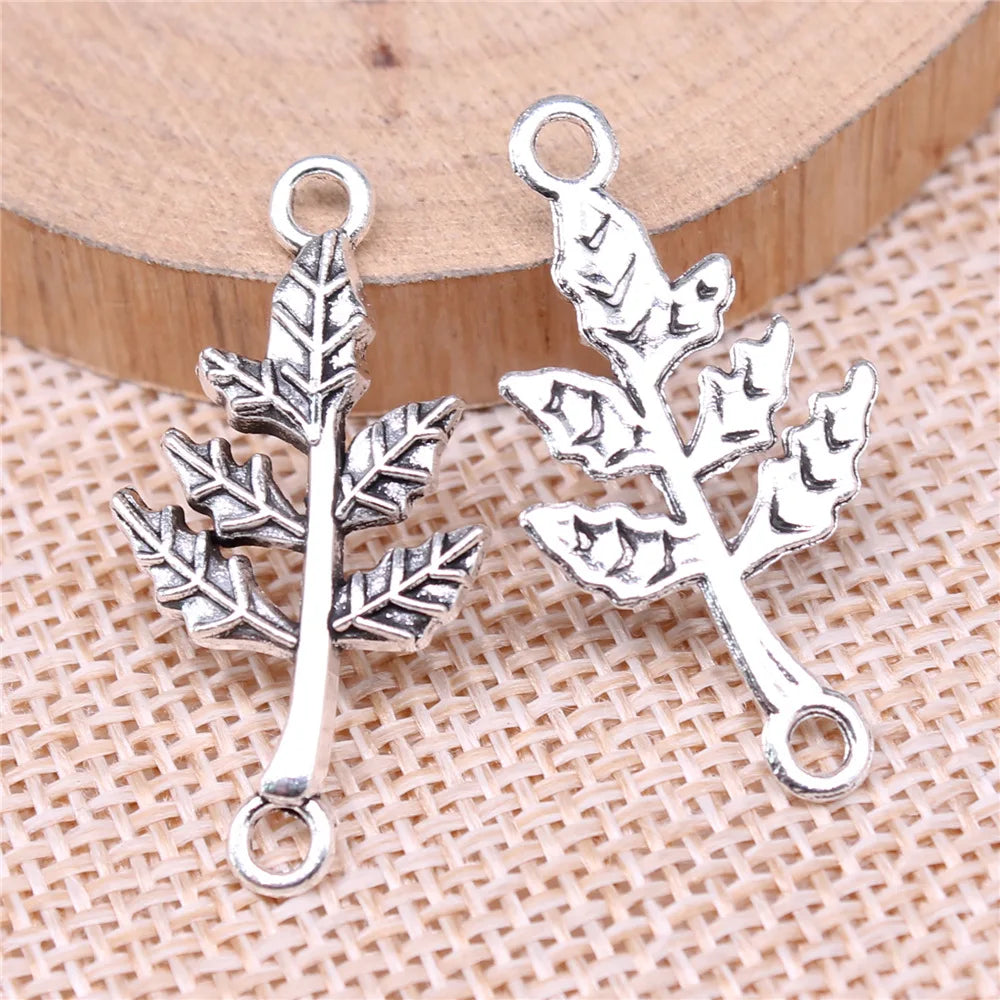 32x17mm 1.7g Multicolor Zinc Alloy Tree Branch Connector Charm for Bracelet Necklace Jewelry Making