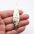 85x20mm 10.8g Multicolor Zinc Alloy Hammered Large Tree Leaf Charm Pendant for DIY Necklace Making