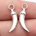 25x8.2mm 1.5g Antique Silver Zinc Alloy Chili Pepper Charm Pendant for DIY Necklace Bracelet Making