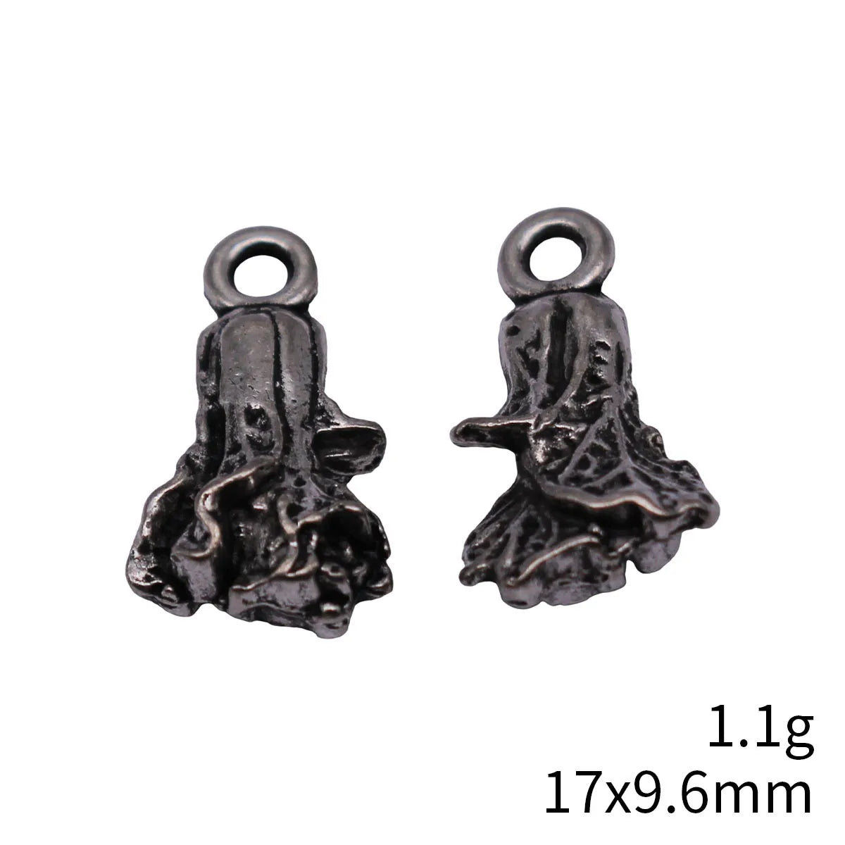 17x9.6mm 1.1g Antique Silver Zinc Alloy 3D Cabbage Charm Pendant for DIY Necklace Bracelet Jewelry
