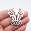 57x46mm 12.4g Multicolor Zinc Alloy Angel Charm Pendant for DIY Necklace Bracelet Jewelry Making