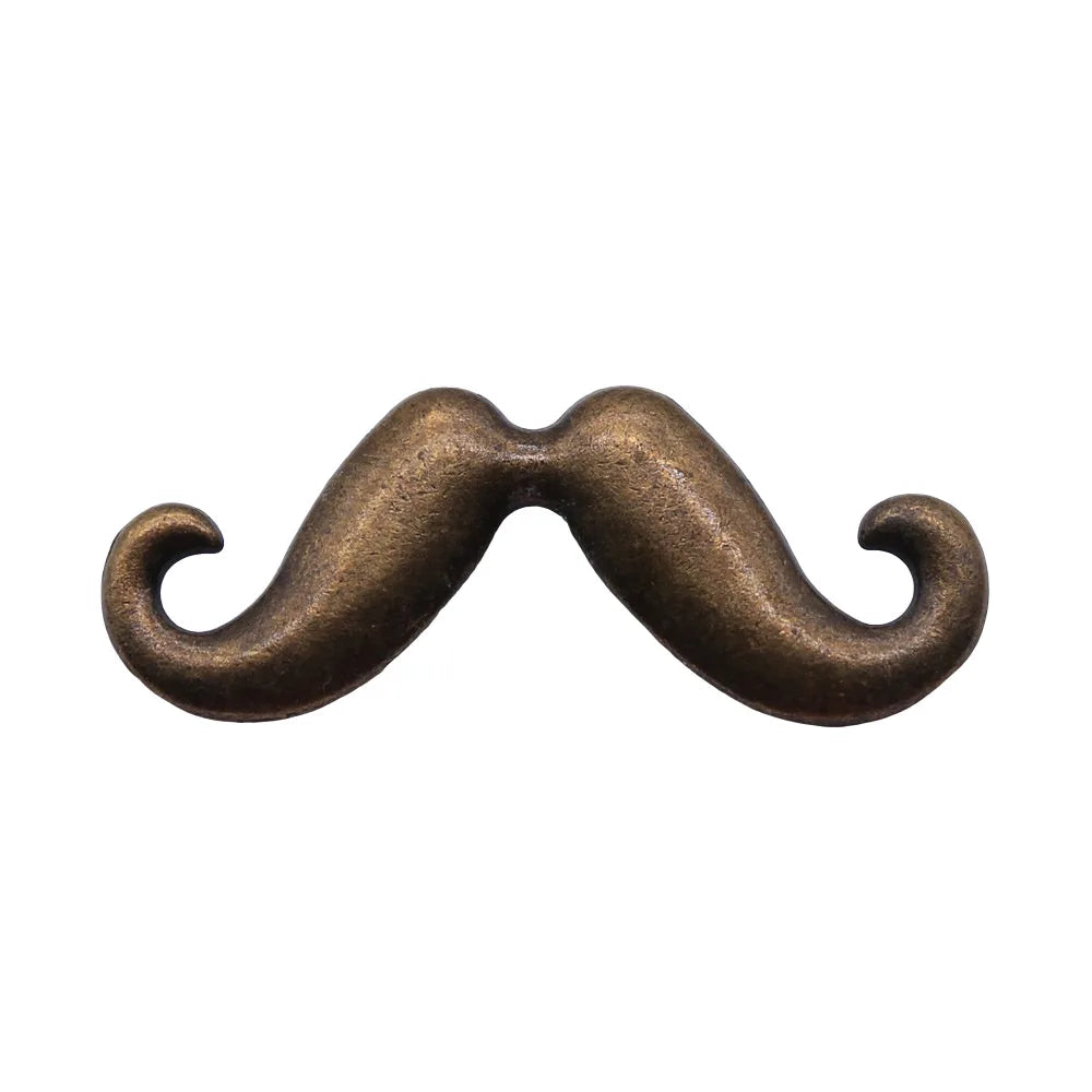 44x18mm 3.6g Antique Bronze Zinc Alloy Mustache Charm Pendant for DIY Necklace Bracelet Jewelry