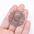 38x38mm 5.7g Multicolor Zinc Alloy Large Flower Charm Pendant for DIY Necklace Bracelet Jewelry Making