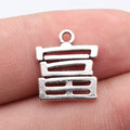 16x14mm 1.2g Antique Silver Zinc Alloy Wealth Character Charm Pendant for Bracelet Necklace Making