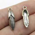 24x7mm 1.4g Antique Silver Zinc Alloy Corn Charm Pendant for DIY Necklace Bracelet Jewelry Making