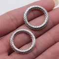 24x24mm 3g Antique Silver Zinc Alloy Round Ring Charm Pendant for DIY Necklace Bracelet Jewelry Making