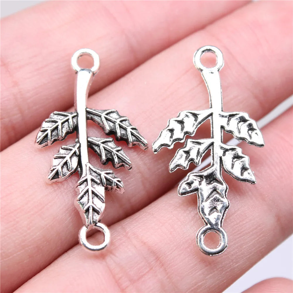 32x17mm 1.7g Multicolor Zinc Alloy Tree Branch Connector Charm for Bracelet Necklace Jewelry Making