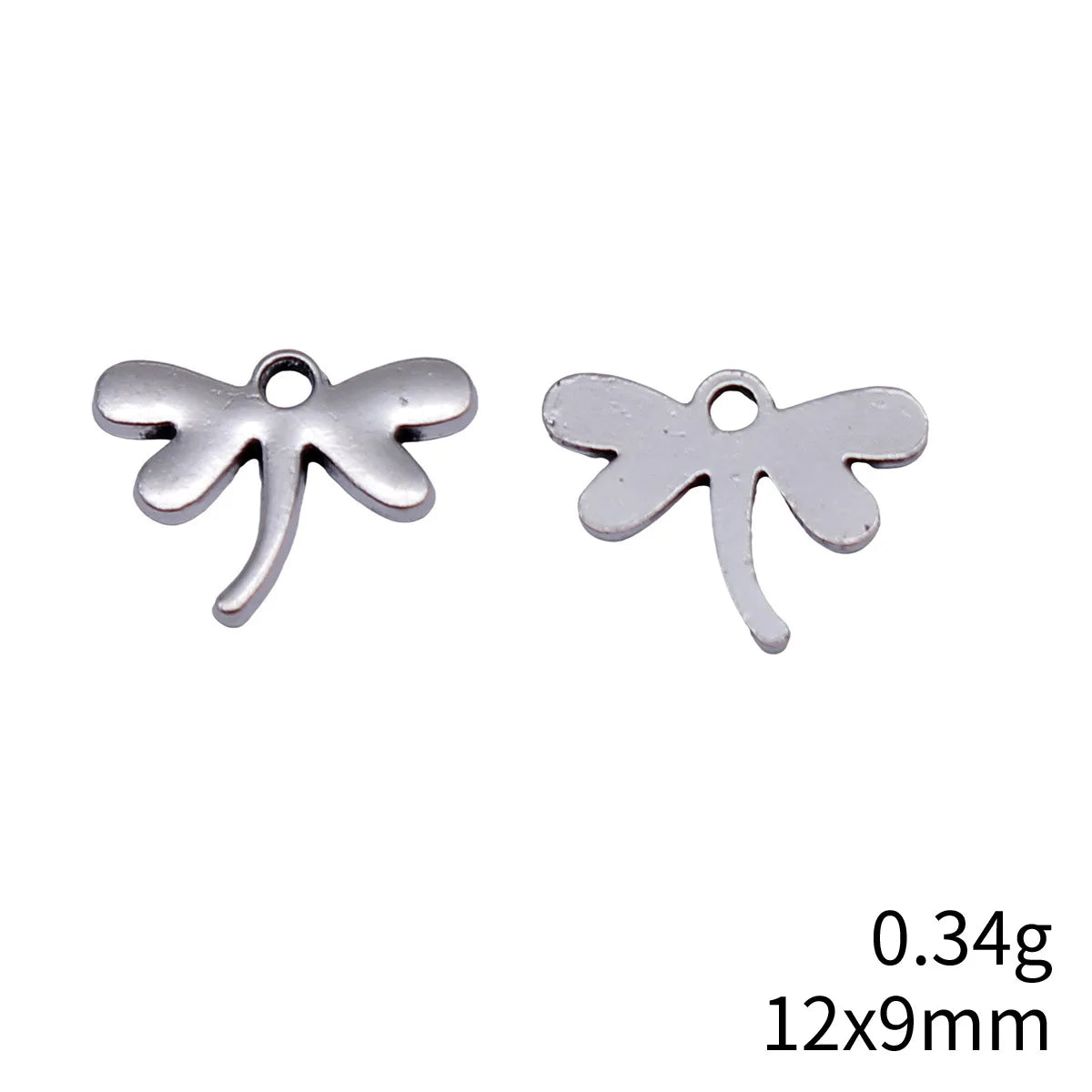 12x9mm 0.34g Antique Silver Zinc Alloy Dragonfly Charm Pendant for DIY Necklace Bracelet Making