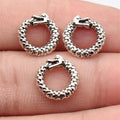 13x12mm 0.91g Antique Silver Zinc Alloy Ouroboros Dragon Ring Charm Pendant for DIY Jewelry Making